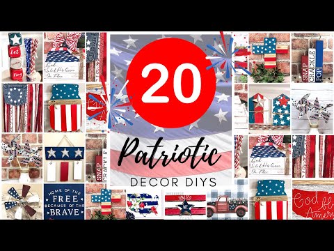 20 *MUST SEE* Dollar Tree Patriotic Decor DIYs 